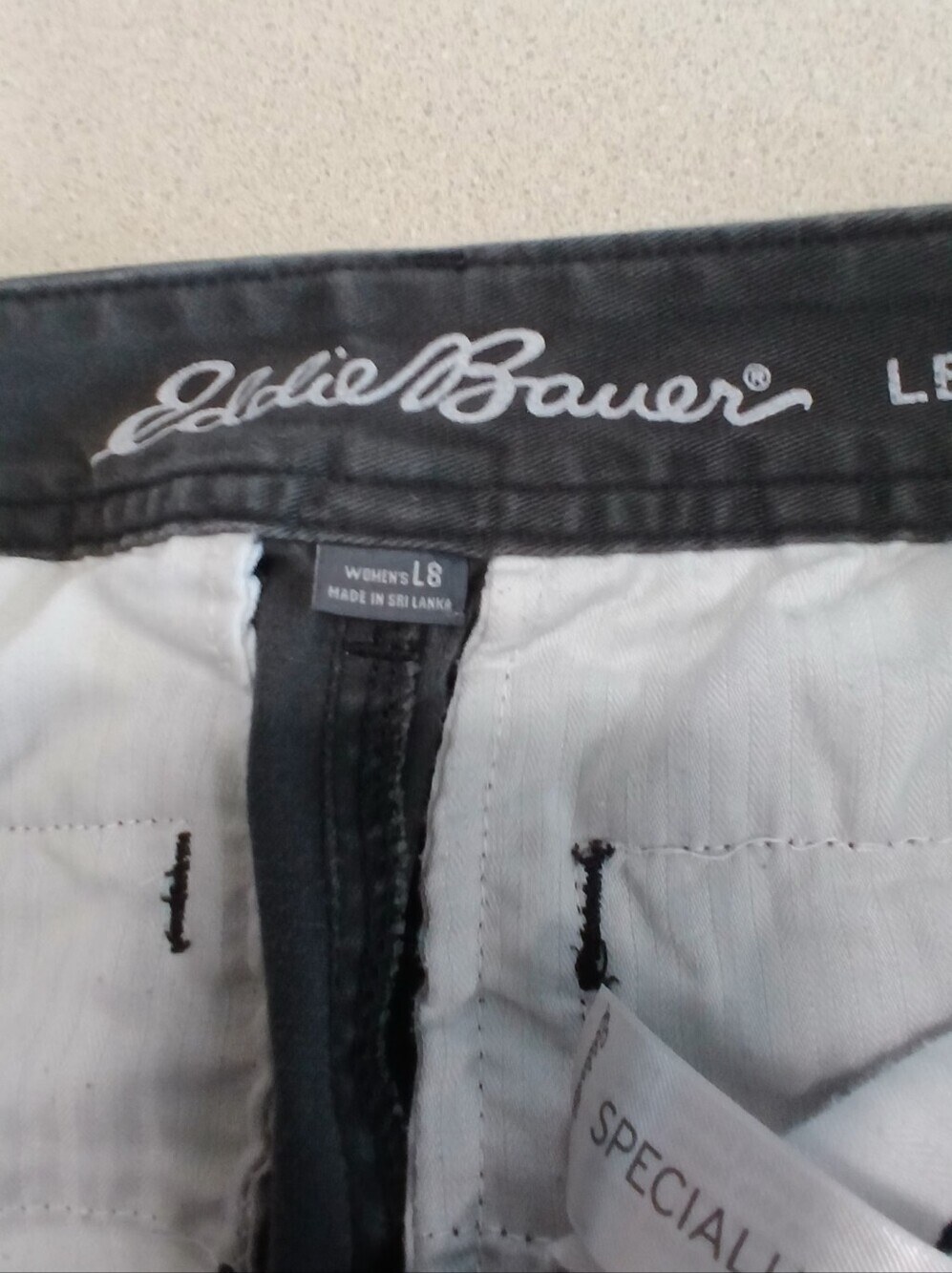 Eddie Bauer Curvy Straight Legendwash Pants Womens 8L Granola Girl Minimalist - Picture 4 of 7